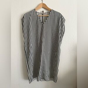 H&M Navy and White Striped Dress